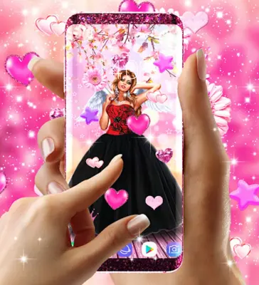 Wallpapers for cute girls android App screenshot 2