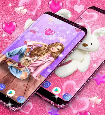 Wallpapers for cute girls android App screenshot 4